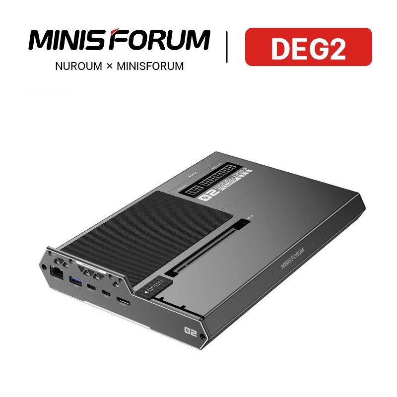 (Official) Minisforum DEG2 eGPU Dock OCuLink and Thunderbolt 5 ports Optimized for AI and Creation Workflows