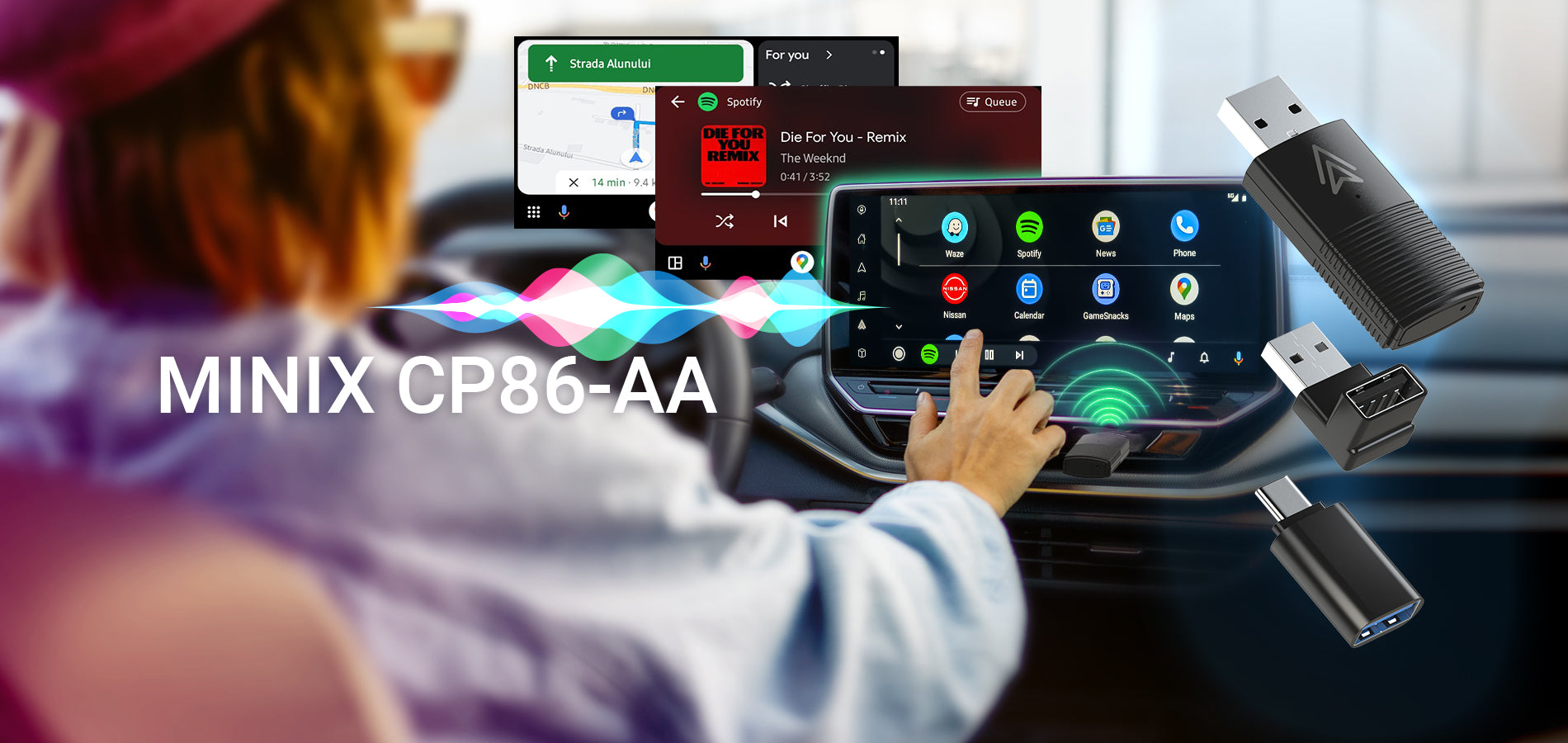 MINIX CP86-AA Android Auto Wireless Dongle