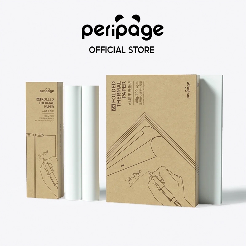 A4 Rolled Thermal Paper / กระดาษความร้อน ขนาด A4 2ม้วน แบบแห้งเร็ว