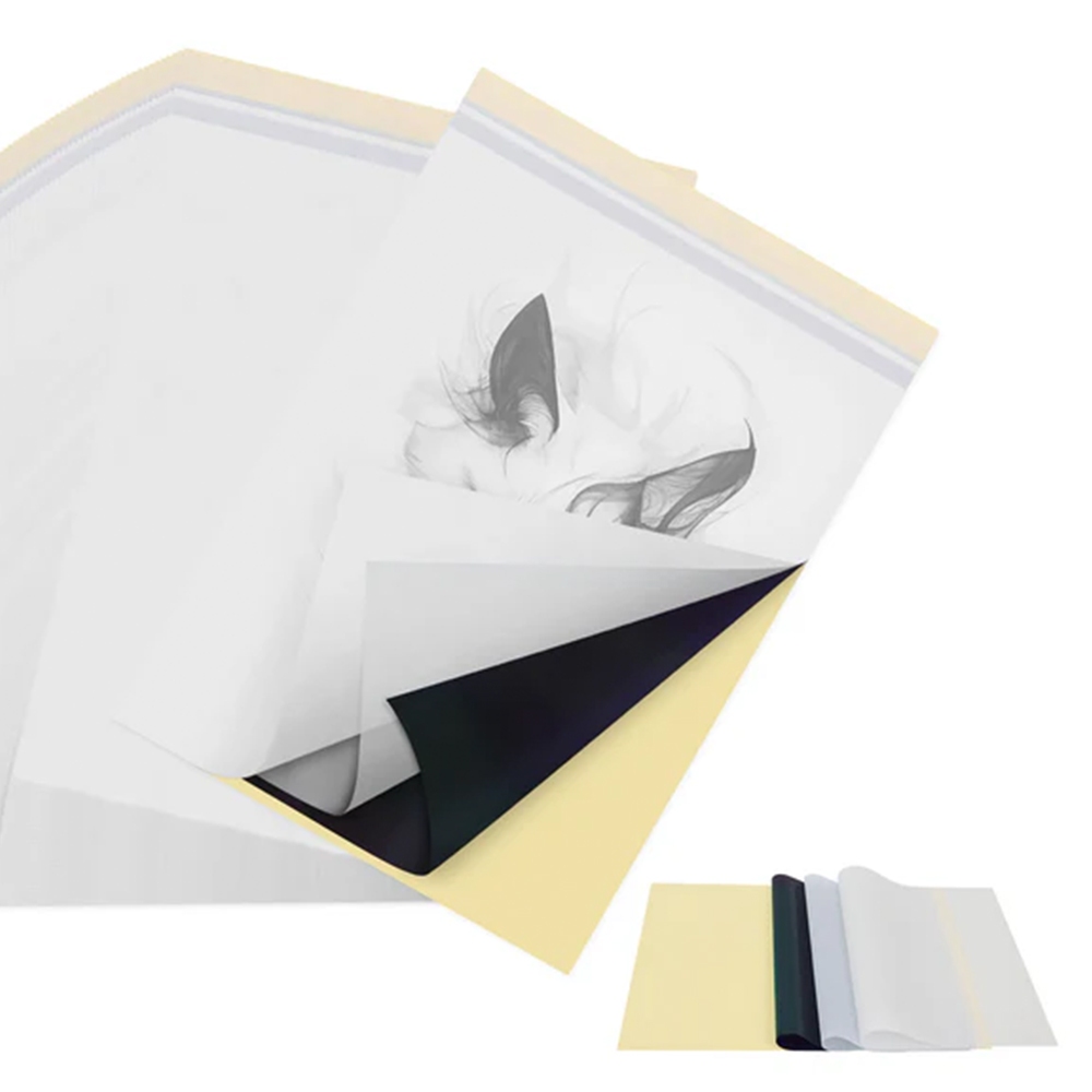 A4 Thermal Tattoo Transfer Paper / กระดาษลอกลายขนาด A4 แบบแผ่น เหมาะสำหรับการใช้ในการพิมพ์ลายสัก