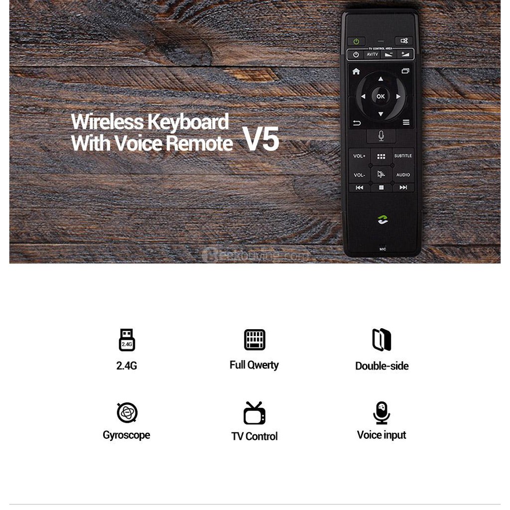AIR MOUSE V5 ZIDOO สำหรับเครื่องเล่น ZIDOO และคอมพิวเตอร์หรือ กล่องแอนดรอยทั่วๆไป
