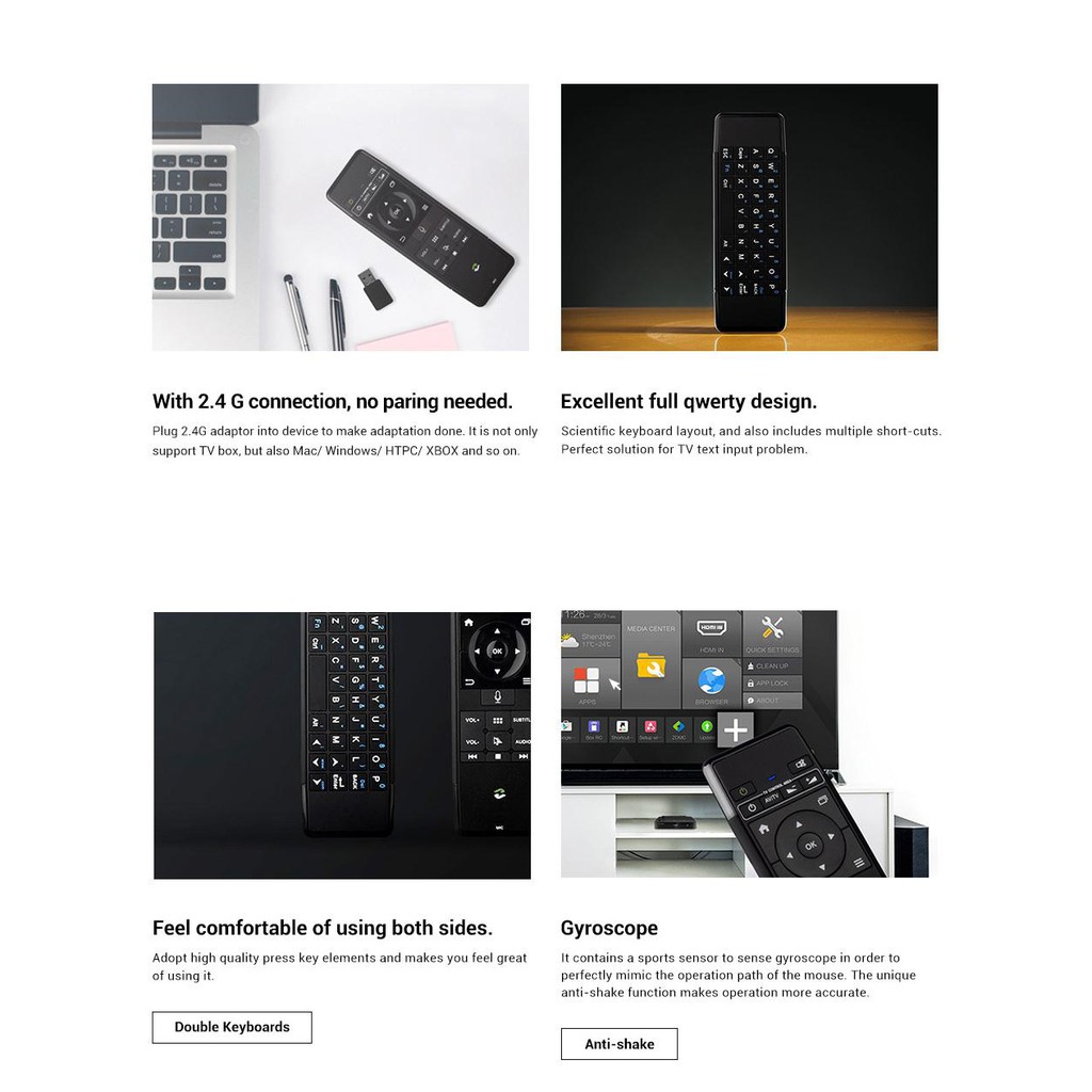 AIR MOUSE V5 ZIDOO สำหรับเครื่องเล่น ZIDOO และคอมพิวเตอร์หรือ กล่องแอนดรอยทั่วๆไป