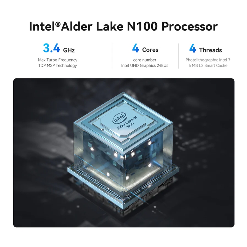 Beelink EQ13C Mini PC Office Intel® Alder Lake N100 Ram 16GB / Rom 500GB