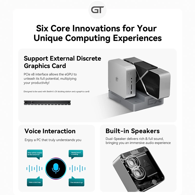 Beelink GTi12 Intel Core i9-12900H/HK Processor 5.0GHz RAM 32GB ROM 1TB