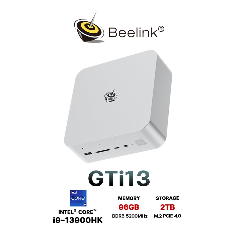 ใหม่ล่าสุด! Beelink GTi13 / CPU Ultra Intel® Core™ i9-13900HK ความจำ RAM 96GB ROM 2TB