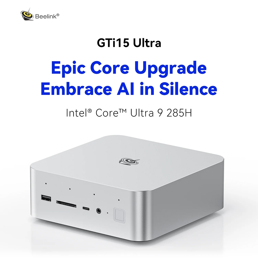 ใหม่ Beelink GTi15 Ultra ปี 2025 CPU Intel® Core™ Ultra 9 285H ขนาด RAM 64GB และ ROM 1TB*1 SSD