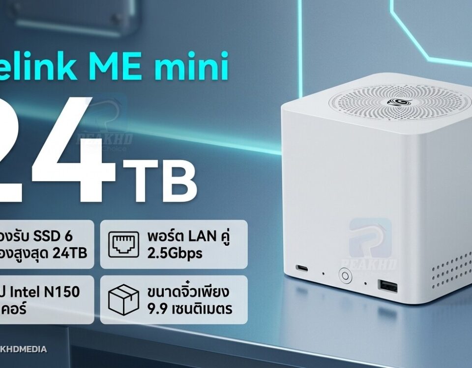 รีวิว Beelink ME mini: มินิ NAS 6-Slot SSD ซีพียู Intel N150 เก็บข้อมูลสูงสุด 24TB — สเปก ผลทดสอบ Benchmark