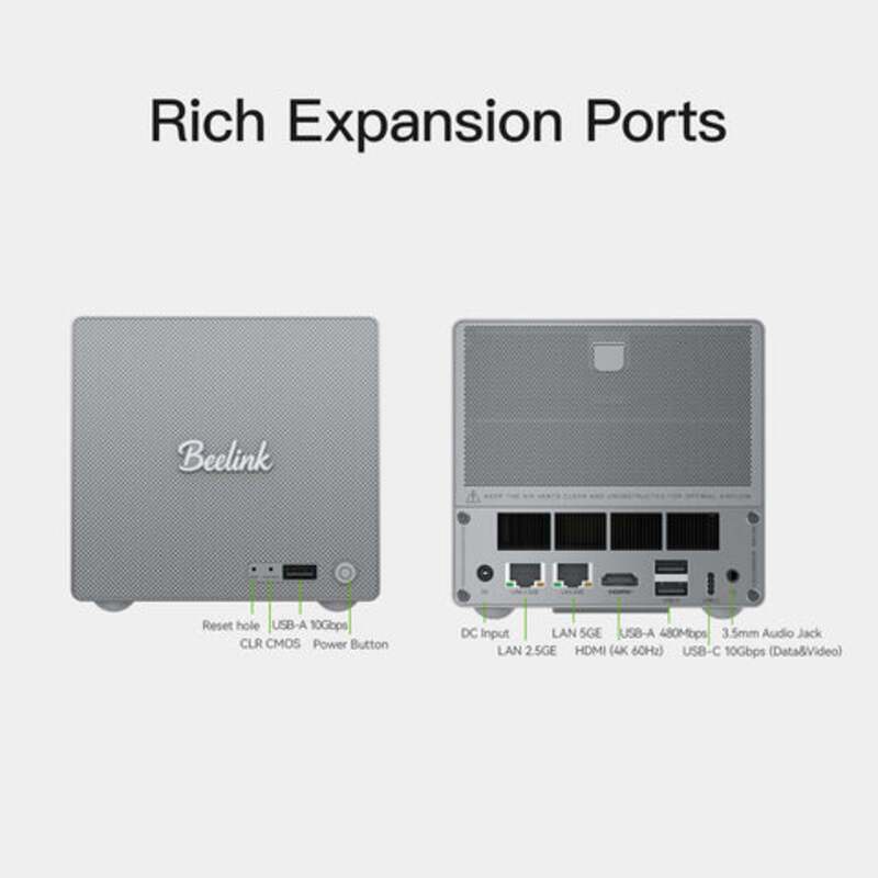 Beelink Me Pro 2-Bay Hybrid Nas และมินิพีซี ใหม่ CPU N150 มาพร้อม Ram และ Strorage