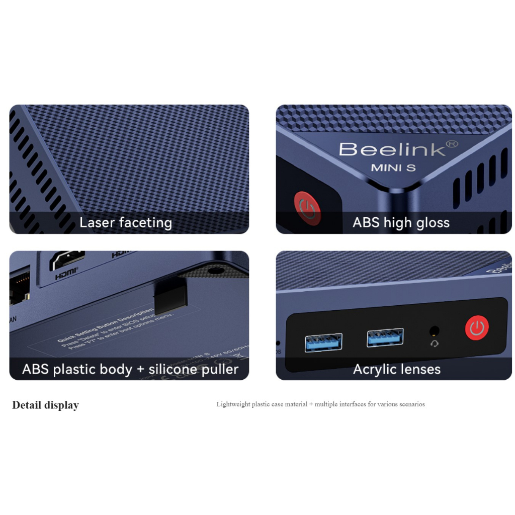BEELINK MINI S12 / S12 Pro CPU INTEL N95 (S12)/N100(S12Pro) MINI PC คอมพิวเตอร์ตั้งโต๊ะขนาดเล็ก