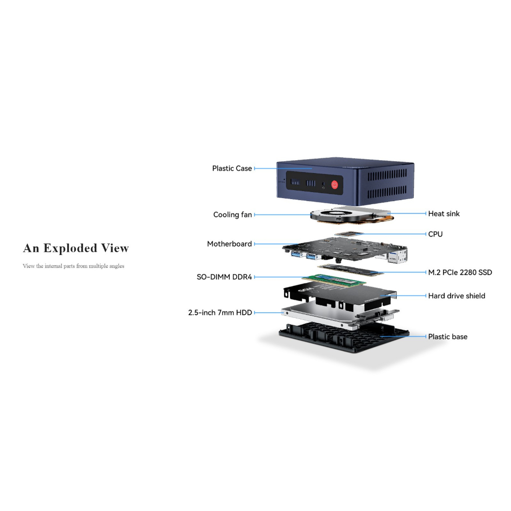 BEELINK MINI S12 / S12 Pro CPU INTEL N95 (S12)/N100(S12Pro) MINI PC คอมพิวเตอร์ตั้งโต๊ะขนาดเล็ก