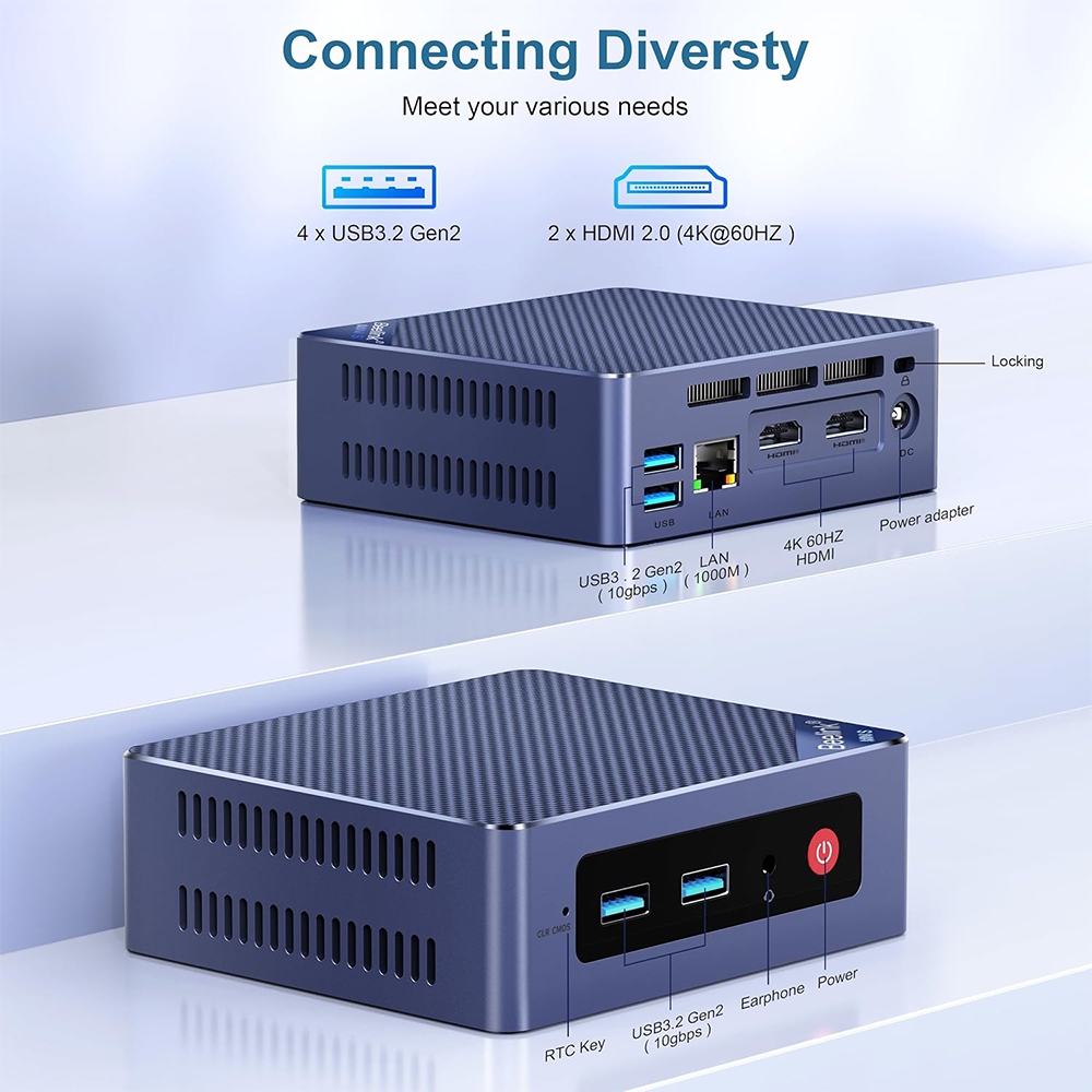 Beelink Mini S13 Mini PC 13th Intel Twin Lake-N150 M.2 SSD คอมพิวเตอร์ตั้งโต๊ะขนาดเล็ก