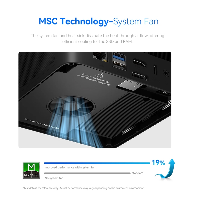 Beelink SEi12 MAX Intel Core i7-12700H RAM 32GB DDR5 RAM 500GB
