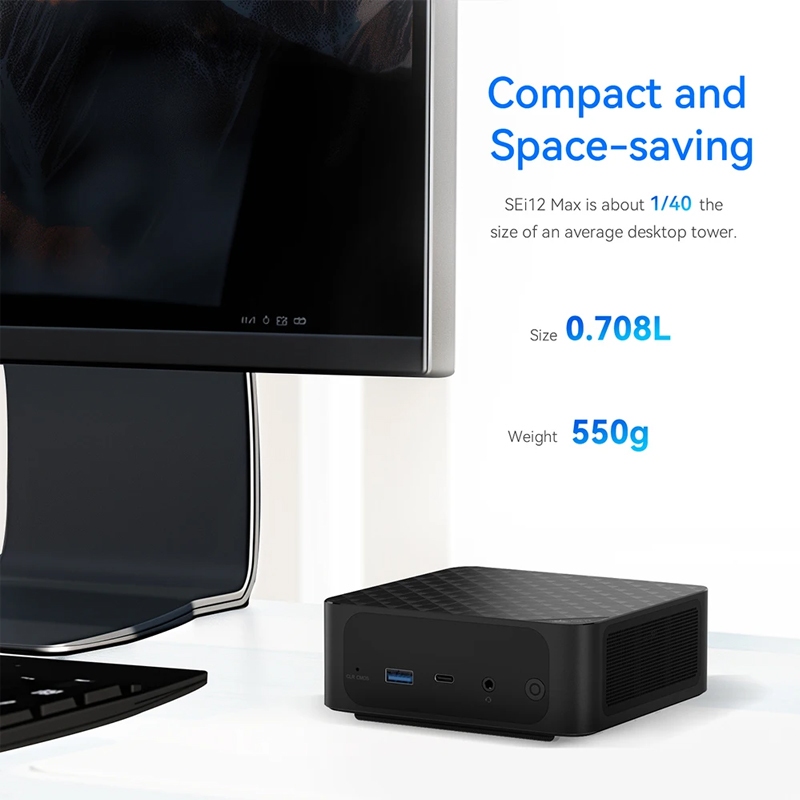 Beelink SEi12 MAX Intel Core i7-12700H RAM 32GB DDR5 RAM 500GB