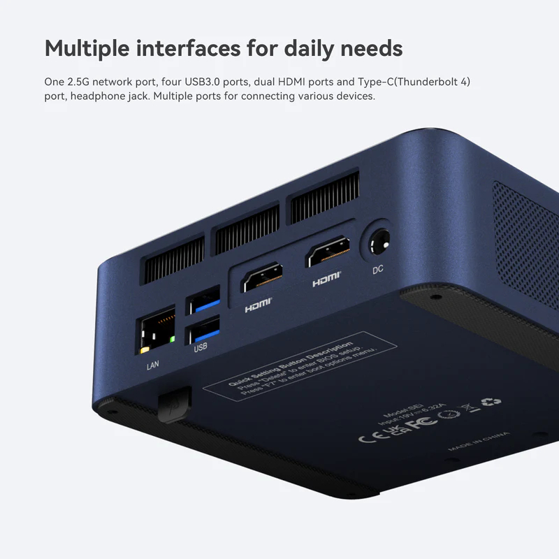 BEELINK SEi12 Pro CPU INTEL Core i5 1240P RAM 16GB/Storage 500GB MINI PC คอมพิวเตอร์ตั้งโต๊ะขนาดเล็ก
