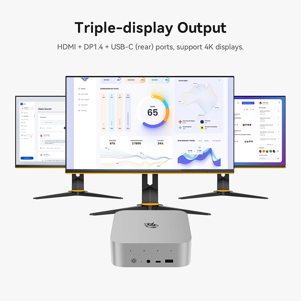 Beelink SEi13 Pro ใหม่ Intel® Core™ i7-13620H ขนาด RAM 32GB ROM 1TB มีไมโครโฟนและลำโพงในตัว