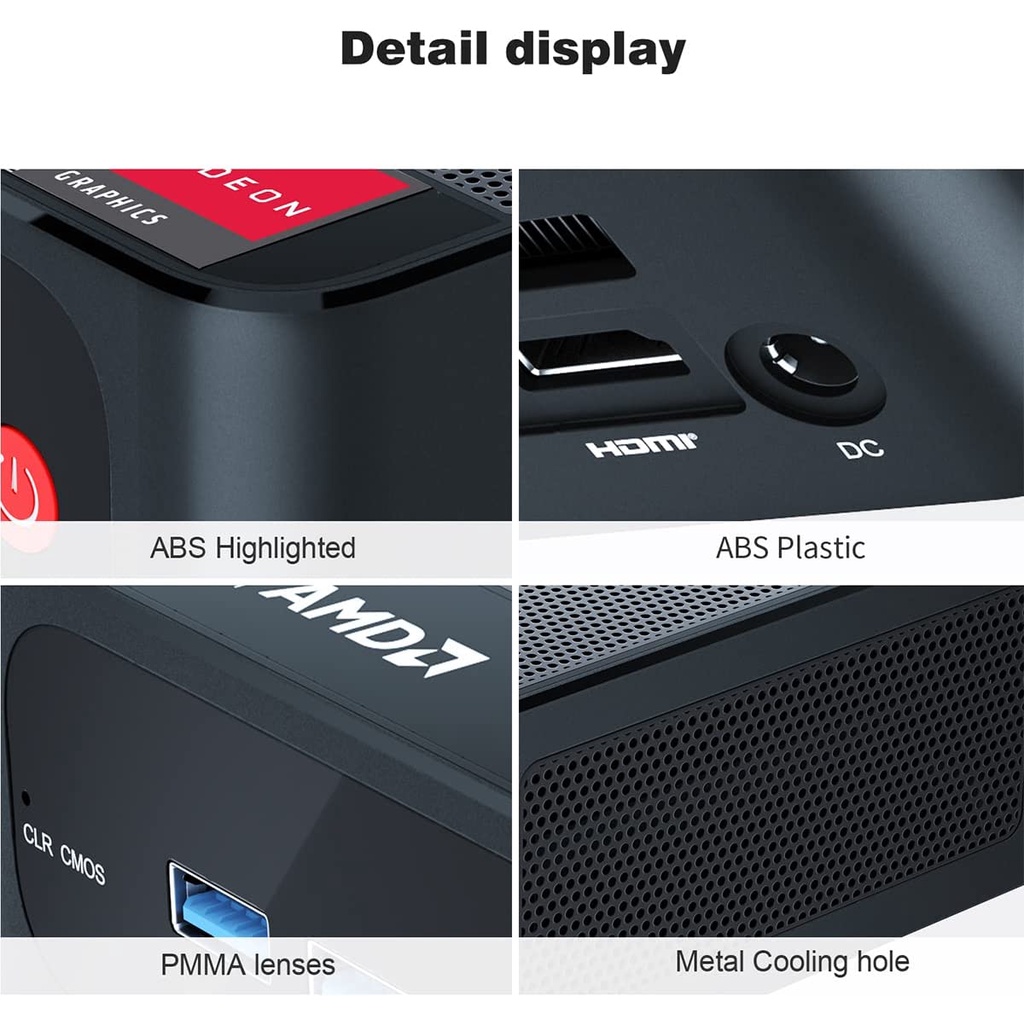 Beelink SER3 Mini PC AMD Ryzen 7 3750H 4C/8T Windows 11 Pro Computer, 16GB DDR4 RAM 500GB