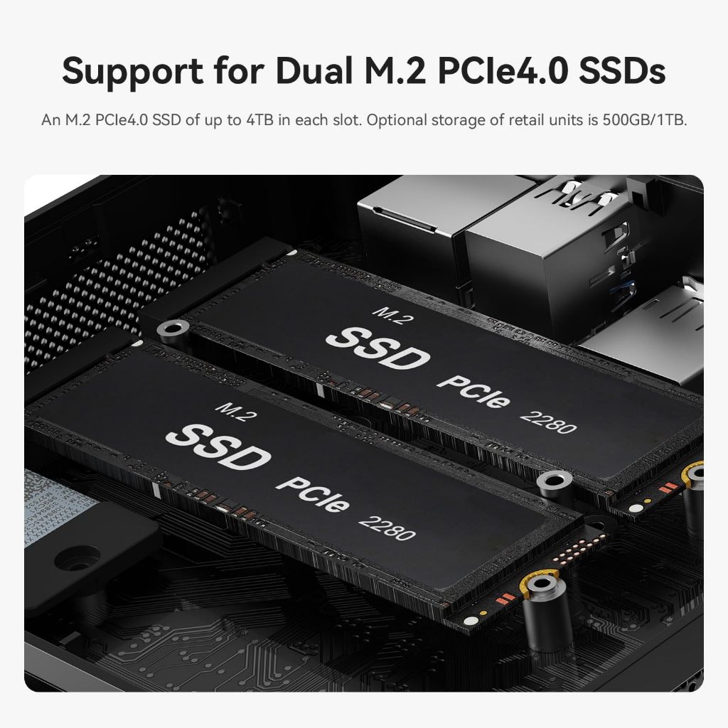 Beelink SER5 MAX รุ่นใหม่ AMD Ryzen 7 6800H ความจำ 32GB LPDDR5 / 500GB PCIe4.0 SSD