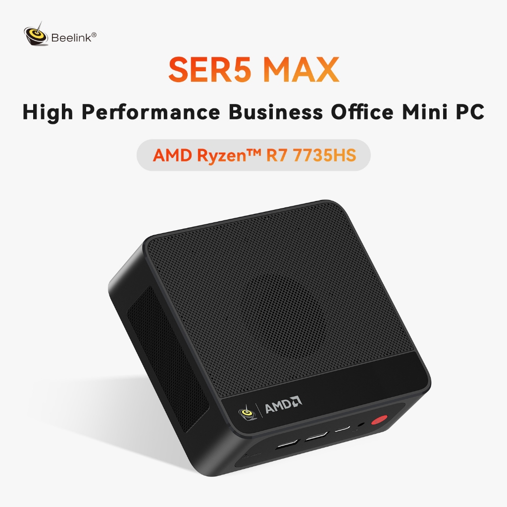 Beelink SER5 MAX รุ่นใหม่ AMD Ryzen7 7735HS Ram 24GB LPDDR5 / 1TB Mini PC หรือ 500GB มินิพีซี