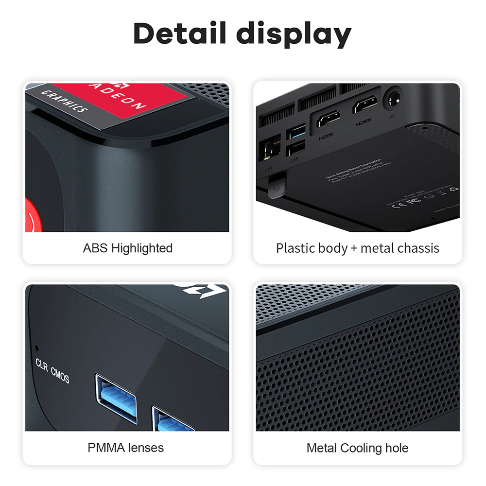 พร้อมส่ง Beelink SER5 Mini PC มินิพีซี Ryzen 5 5500U WiFi6 RAM 16GB + SSD 1TB ประกันศูนย์ไทย