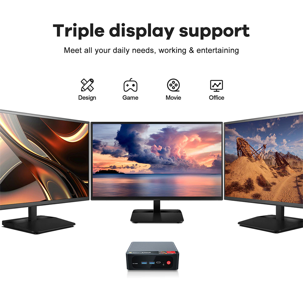 พร้อมส่ง Beelink SER5 Mini PC มินิพีซี Ryzen 5 5500U WiFi6 RAM 16GB + SSD 1TB ประกันศูนย์ไทย