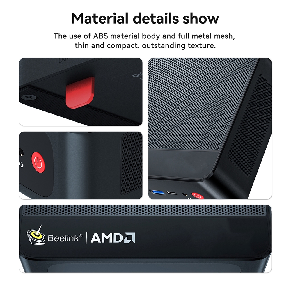 Beelink SER5 PRO RYZEN 7 5850U Mini PC + Ram32GB + Storage 1TB+Window OS11