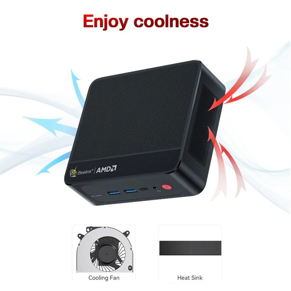 Beelink SER5 PRO RYZEN 7 5850U Mini PC + Ram32GB + Storage 1TB+Window OS11