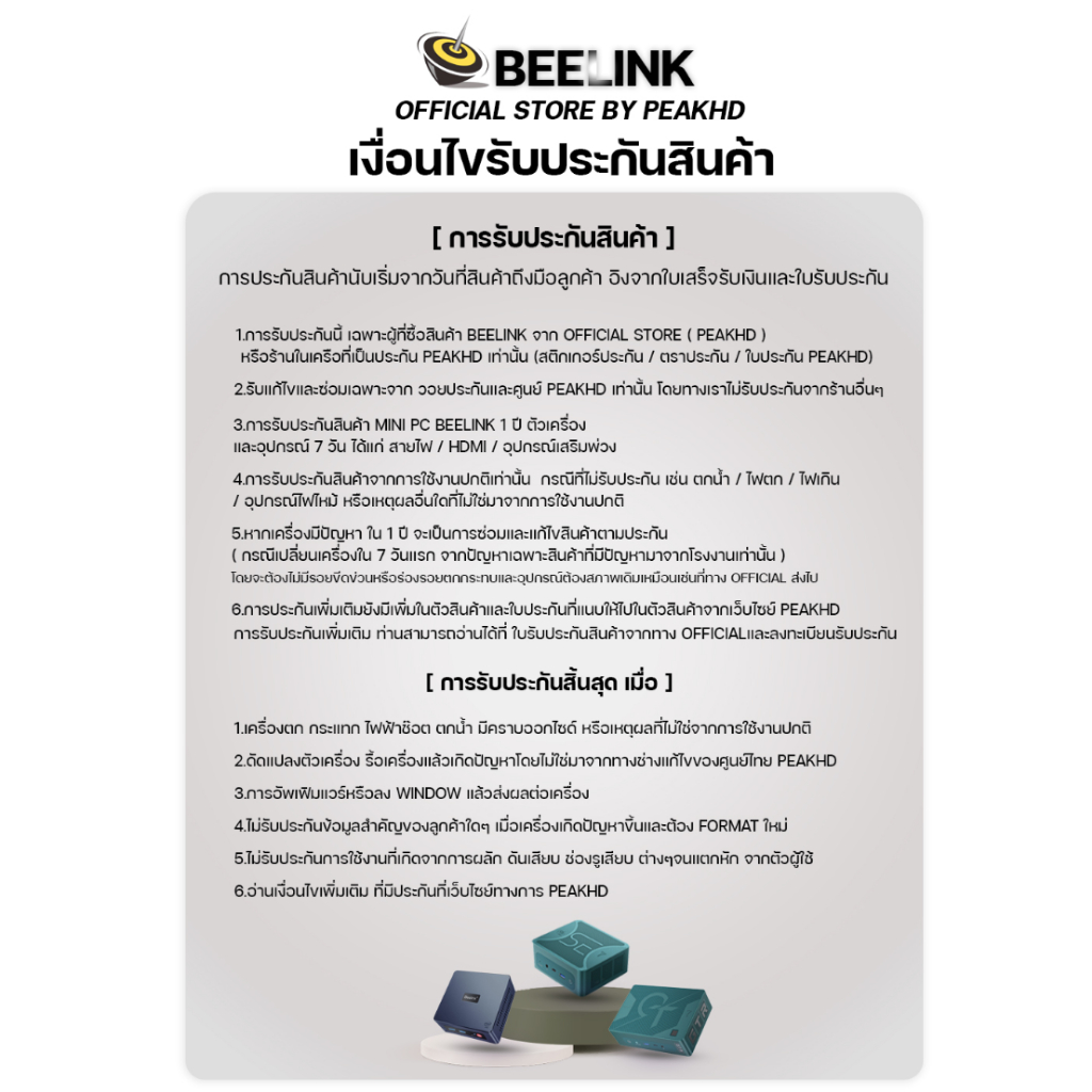 Beelink SER7 7840HS Ryzen7 + RAM 32GB Storage 1 TB MINI PC คอมพิวเตอร์ตั้งโต๊ะขนาดเล็กสเปคสูง