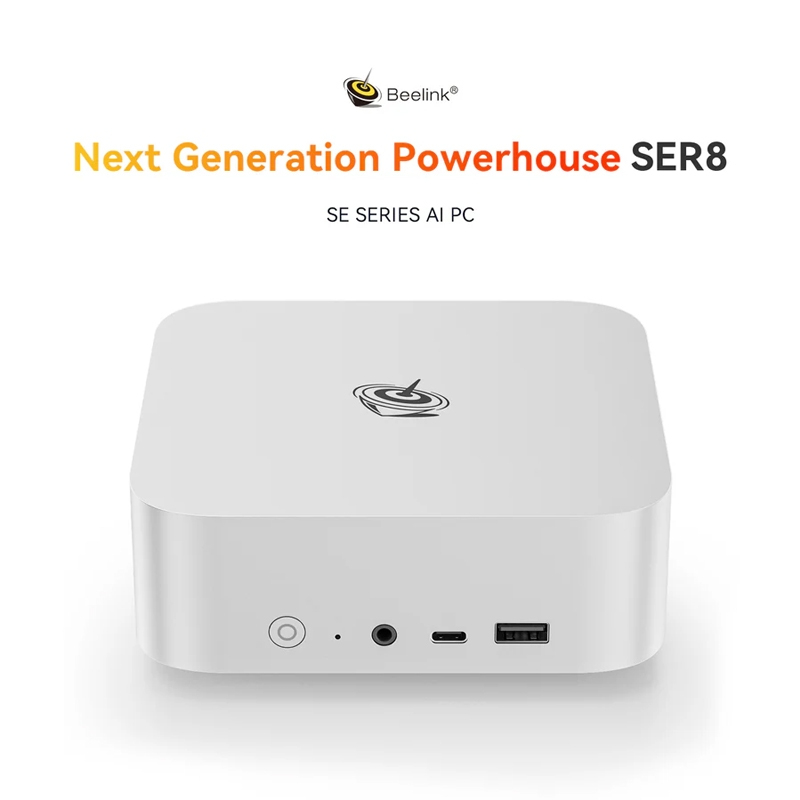 Beelink SER8 AMD Ryzen™ 7 8845HS MINI PC 8 Cores/16 Threads RAM 32GB ROM 1TB