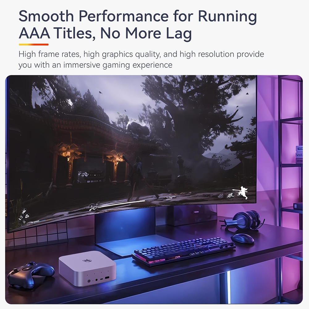 Beelink SER9 Pro ล่าสุด AMD Ryzen™ AI 9 HX 370 MINI PC 12 Zen5 CPU cores ความจุ RAM 32GB ROM 1TB