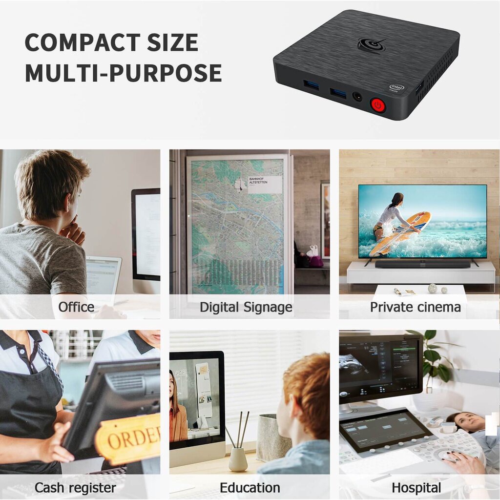 Beelink T4 /T4 Pro Mini pc มินิพีซี office ประหยัดไฟ ทนทาน ขนาดเล็ก Ram4GB Rom 64GB Window10