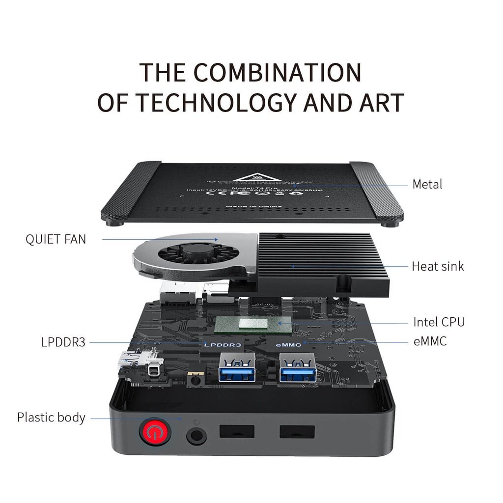 Beelink T4 /T4 Pro Mini pc มินิพีซี office ประหยัดไฟ ทนทาน ขนาดเล็ก Ram4GB Rom 64GB Window10