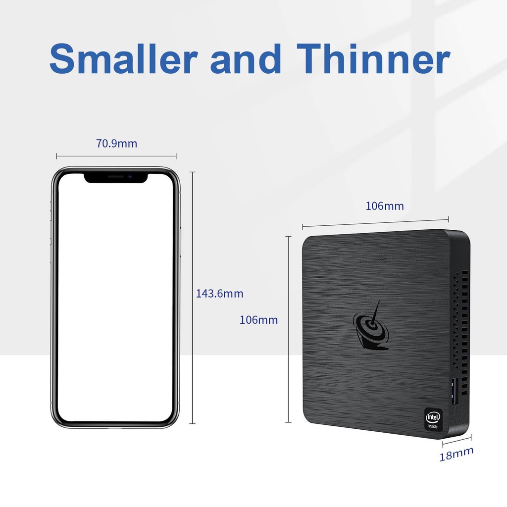 ฺ BEELINK T4 PRO MINI PC Window 10 RAM 4GB / Storage EMMC 64GB คอมพิวเตอร์ขนาดเล็ก สำหรับทำงาน
