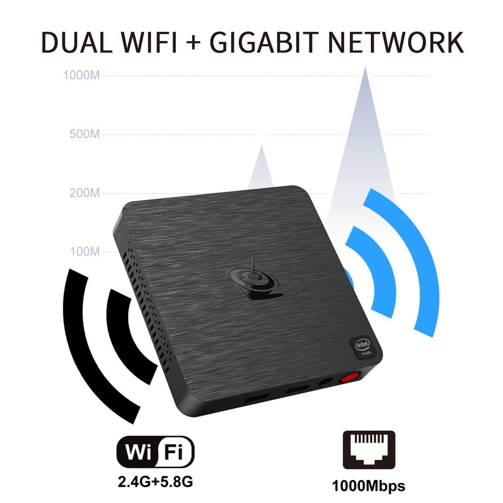 ฺ BEELINK T4 PRO MINI PC Window 10 RAM 4GB / Storage EMMC 64GB คอมพิวเตอร์ขนาดเล็ก สำหรับทำงาน