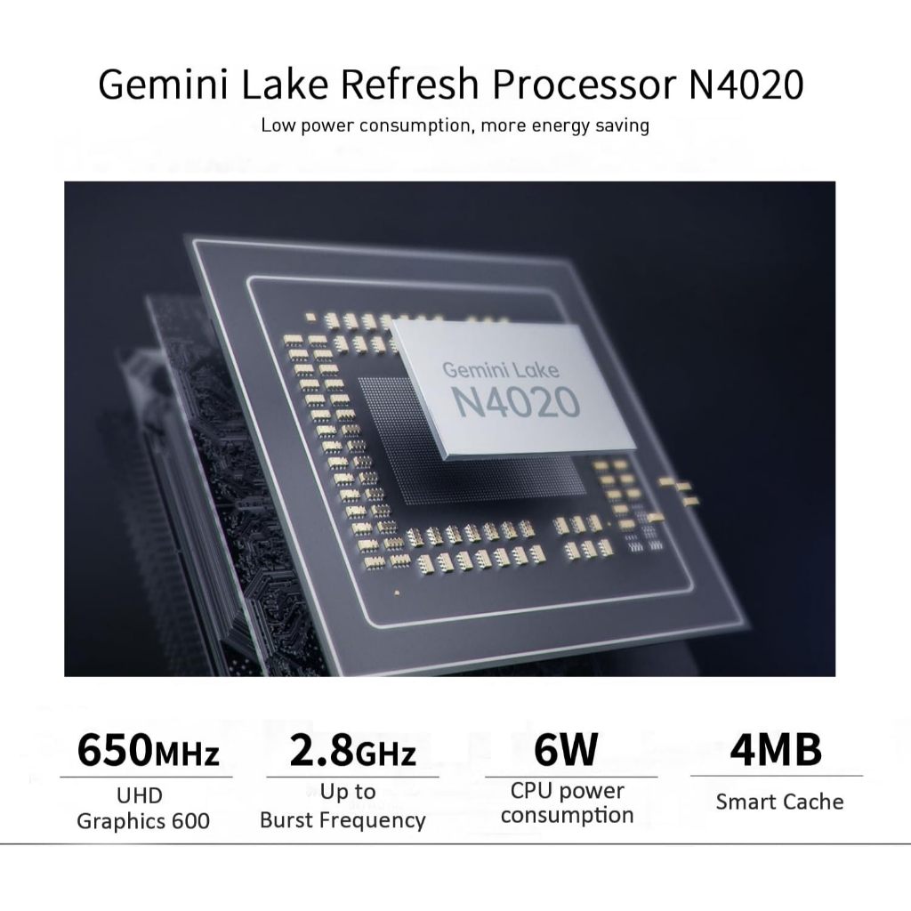 Beelink T5 Mini PC, Celeron N4020 Mini Computer, 4GB + 64GB Micro PC, Small PC Supports Dual HDMI