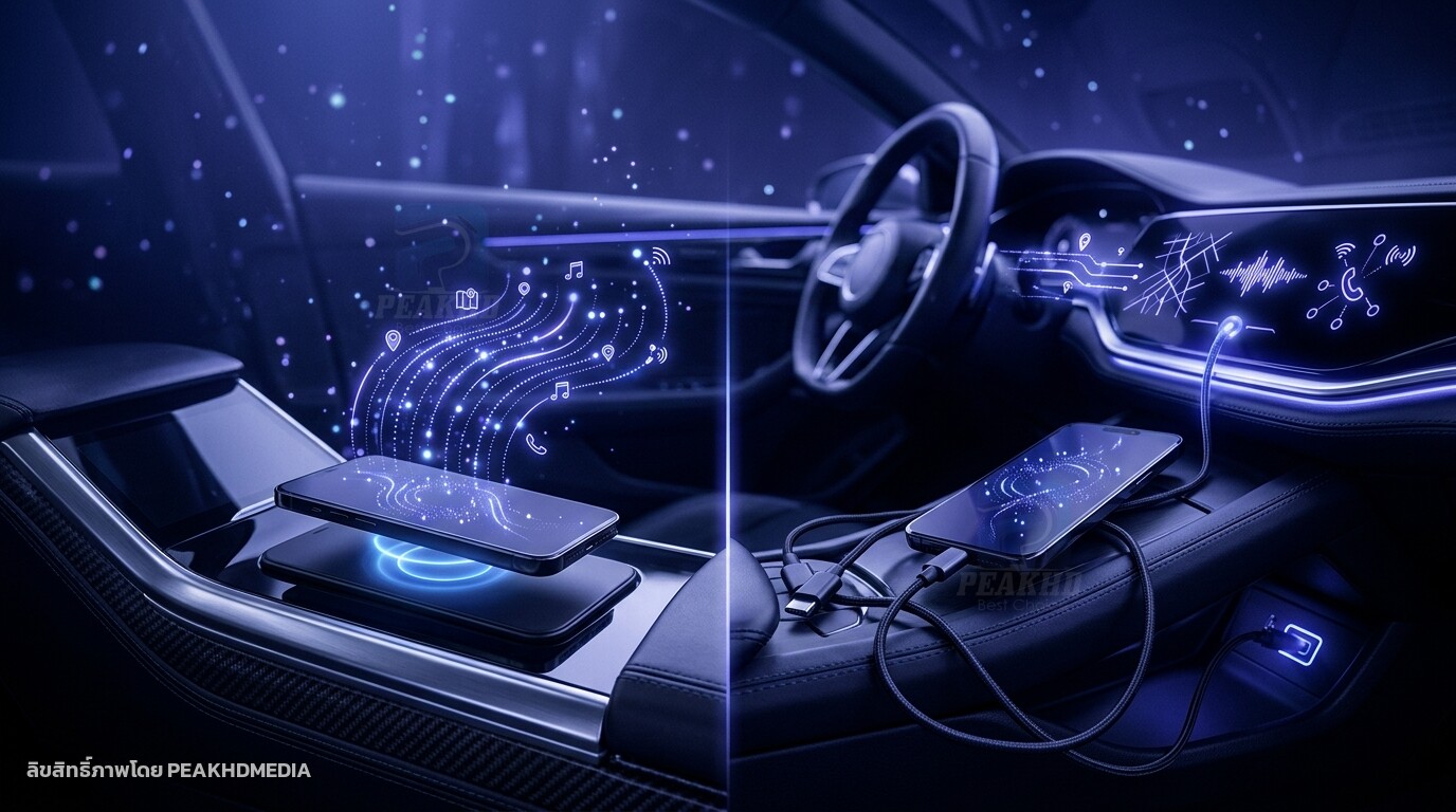 CarPlay ไร้สายกับมีสาย ต่างกันอย่างไรในการใช้จริง: เจาะลึกความแตกต่างเพื่อการใช้งานที่ลงตัว