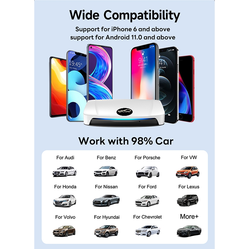 CLOUD-D Ai BOX Tbox PLUS UHD กล่องแอนดรอย APPLY Carplay และ Android Auto สำหรับรถยนต์ 8GB/128GB