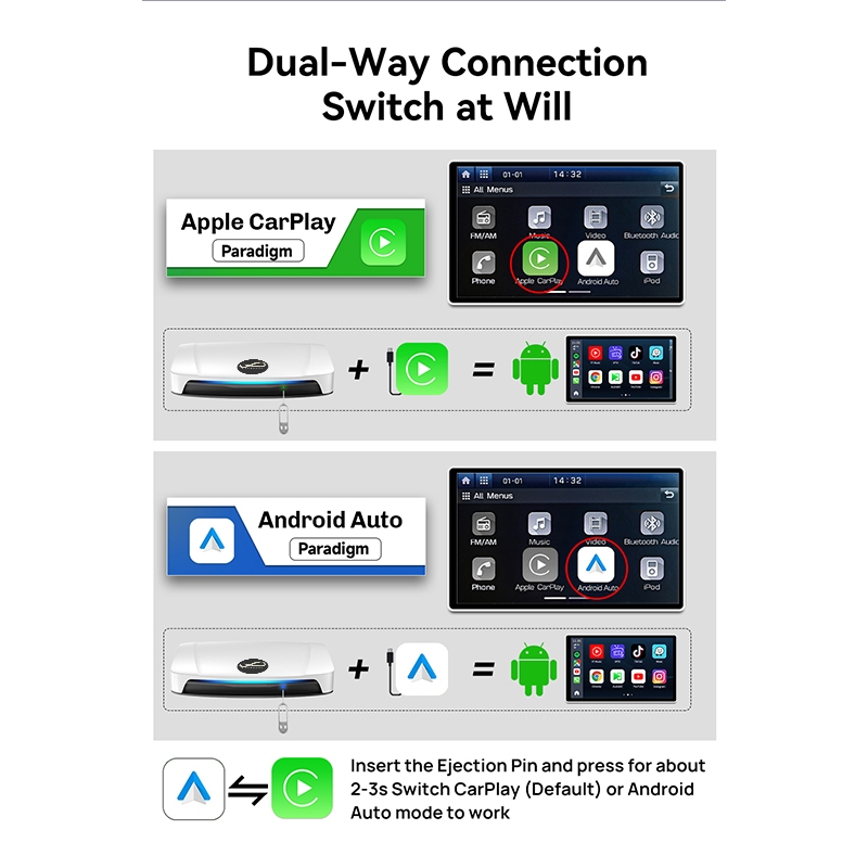 CLOUD-D Ai BOX Tbox PLUS UHD กล่องแอนดรอย APPLY Carplay และ Android Auto สำหรับรถยนต์ 8GB/128GB
