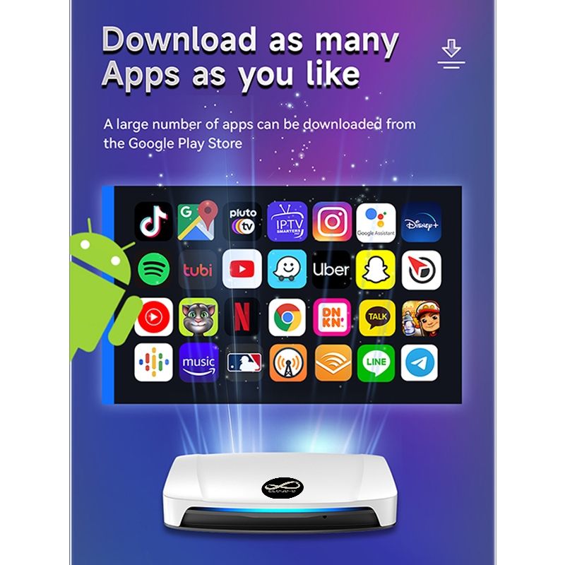 CLOUD-D Ai BOX Tbox PLUS UHD กล่องแอนดรอย APPLY Carplay และ Android Auto สำหรับรถยนต์ 8GB/128GB