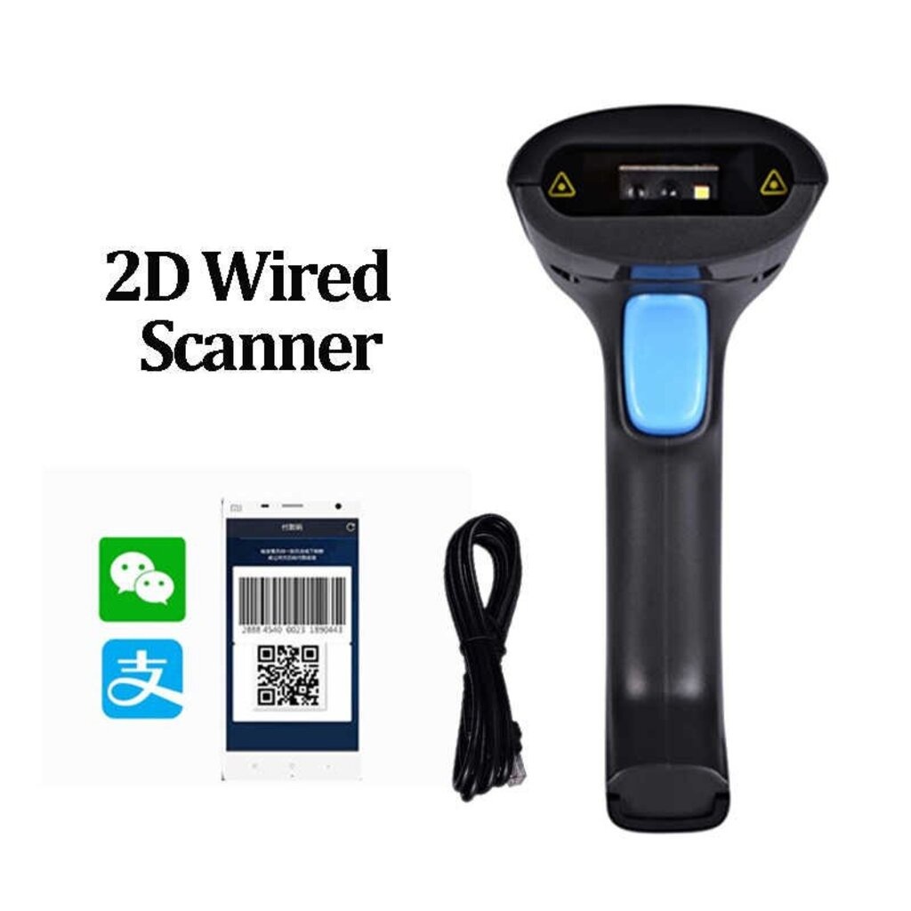 เครื่องอ่านบาร์โค้ด CLOUD-D QR1 Barcode scannerและ QR Code ได้ สแกนไวสุด รองรับแรงกระแทก+สายยาว1.8M