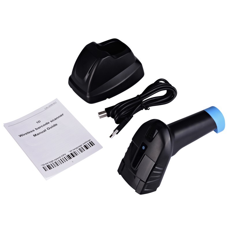 CLOUD W3 Barcode scanner ไร้สาย Wireless + ฟรีแท่นชาร์จคุณภาพสูง เครื่องอ่านบาร์โค้ด1D สแกนไวที่สุด ประกัน 1 ป