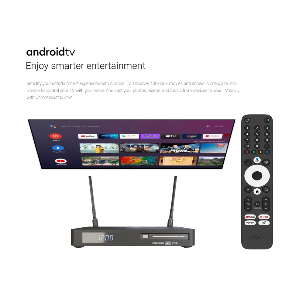 DUNE HD PREMIERE 4K PRO กล่อง Streaming 4K + Media Player ออนไลน์และเล่นไฟล์หนัง ดีกว่า APPLE TV Nvidia shield