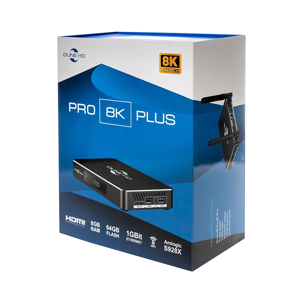 Dune HD Pro 8K Plus ใหม่ล่าสุด ใช้ชิป Amlogic S928X-K/J ขนาดความจำ RAM 8GB / ROM 64GB