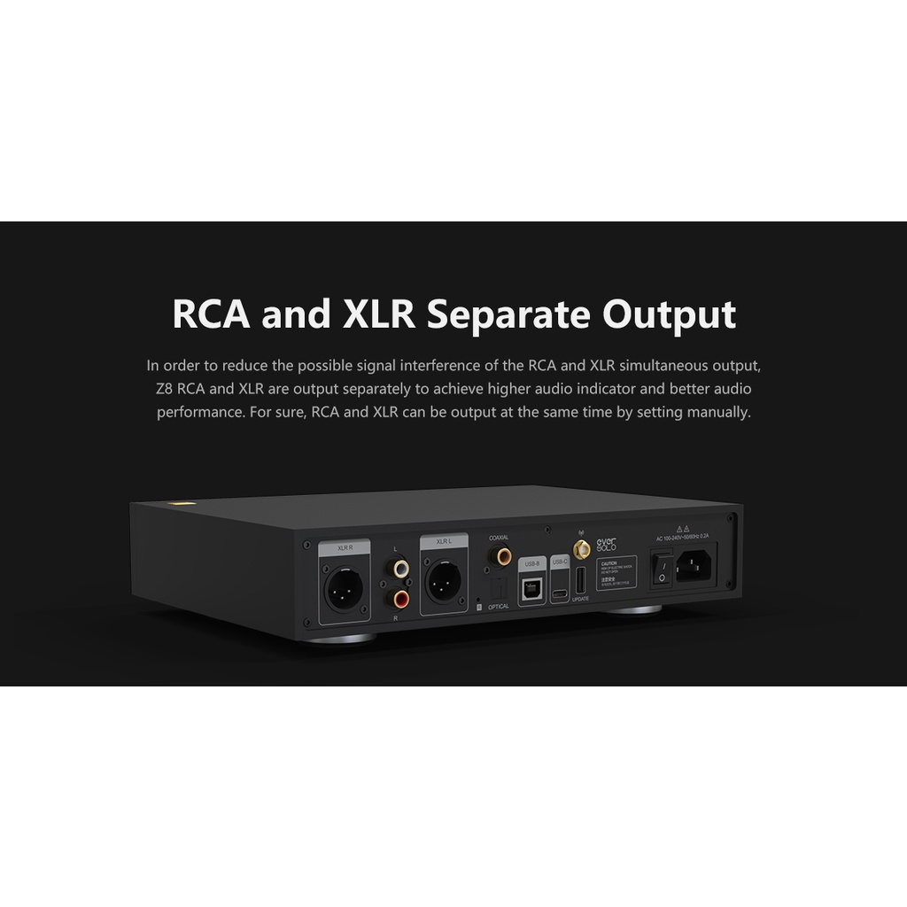 EVERSOLO DAC-Z8 คุณภาพสูง ด้วย Chipset เสียง DAC-Amp ES 9038Pro