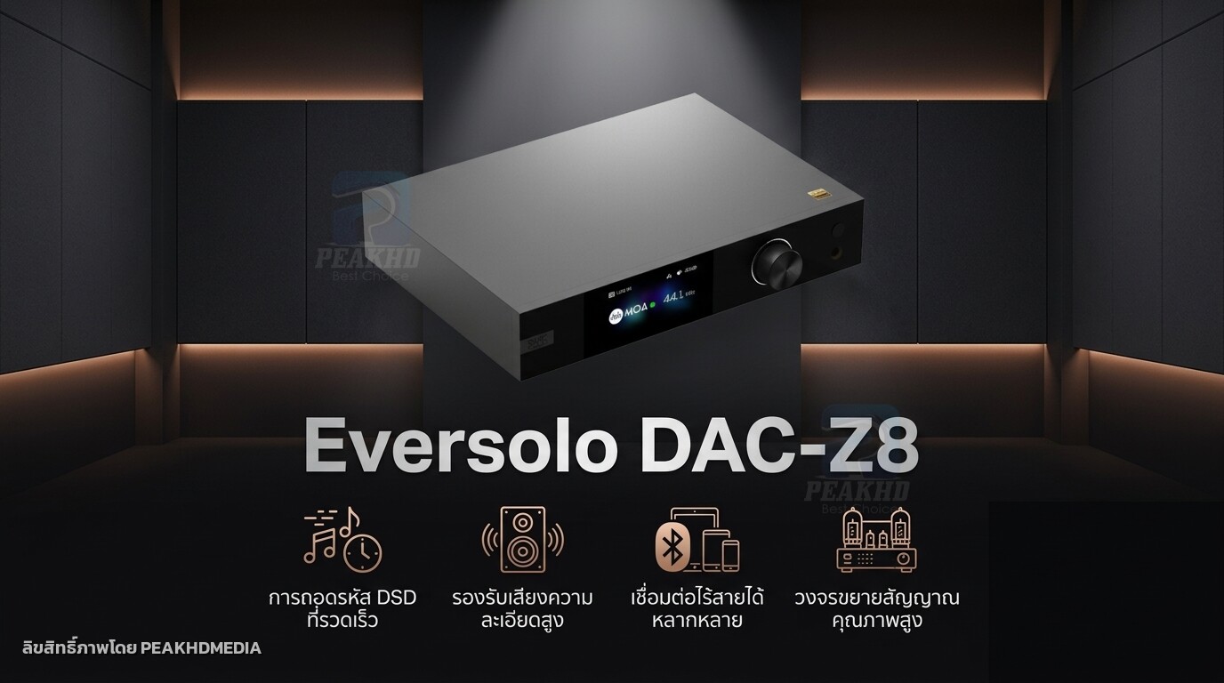 รีวิว Eversolo DAC-Z8: DAC ES9038Pro Flagship — สเปก คุณภาพเสียง Hi-Fi