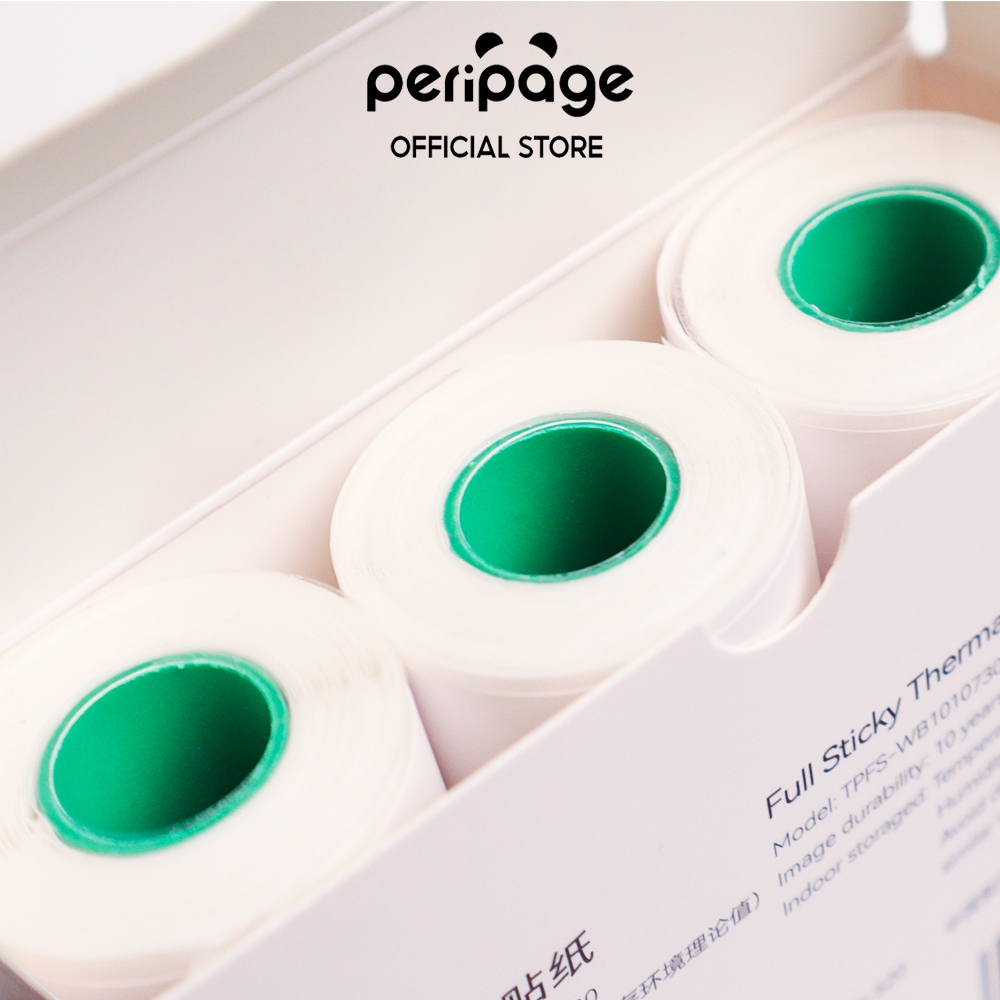Full Sticky Thermal Paper 107x30mm. / กระดาษความร้อนแบบสติกเกอร์ 107x30 มม.