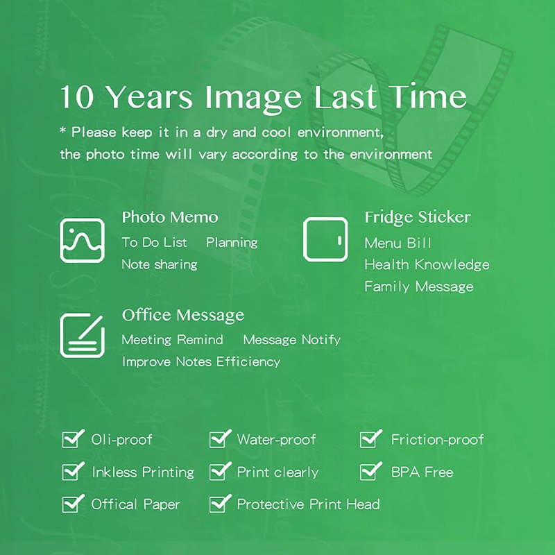 Full Sticky Thermal Paper 107x30mm. / กระดาษความร้อนแบบสติกเกอร์ 107x30 มม.