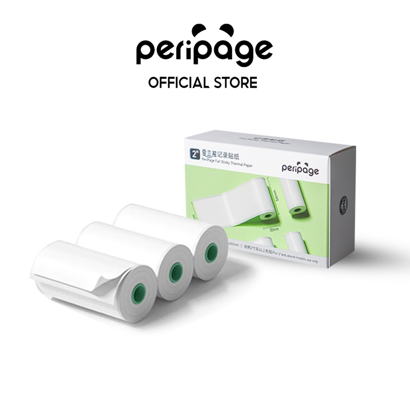 Full Sticky Thermal Paper 56x30mm. / กระดาษความร้อนแบบสติกเกอร์ 56x30 มม.