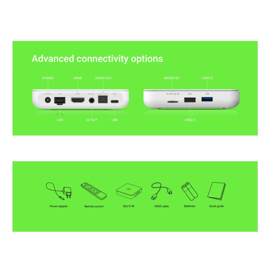 Homatics Box R 4K กล่อง Android TV BOX ให้ Ram 2GB/Rom 16 GB รองรับ Streaming 4K ทุกแอพ กล่องแอนดรอยรุ่นล่าสุด