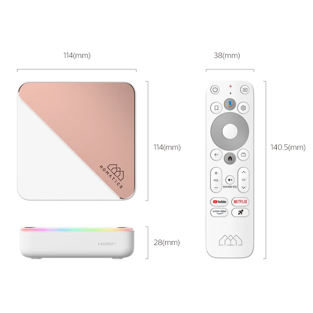 Homatics Box R 4K Plus กล่อง Android TV BOX Streaming ภาพ 4K Dolby Vision Ram4GB/Rom 32GBมีใบอนุญาต