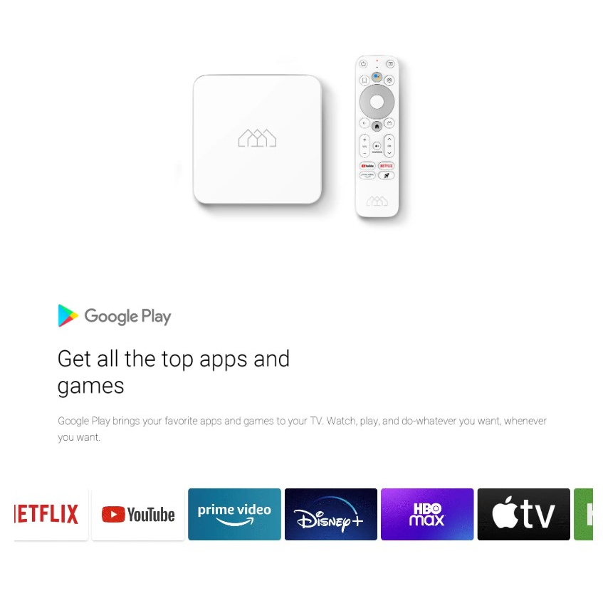 Homatics Box R Lite 4K กล่อง Android TV BOX ให้ Ram 2GB/Rom 8GB รองรับ Streaming 4K ทุกแอพ กล่องแอนดรอยรุ่นล่า
